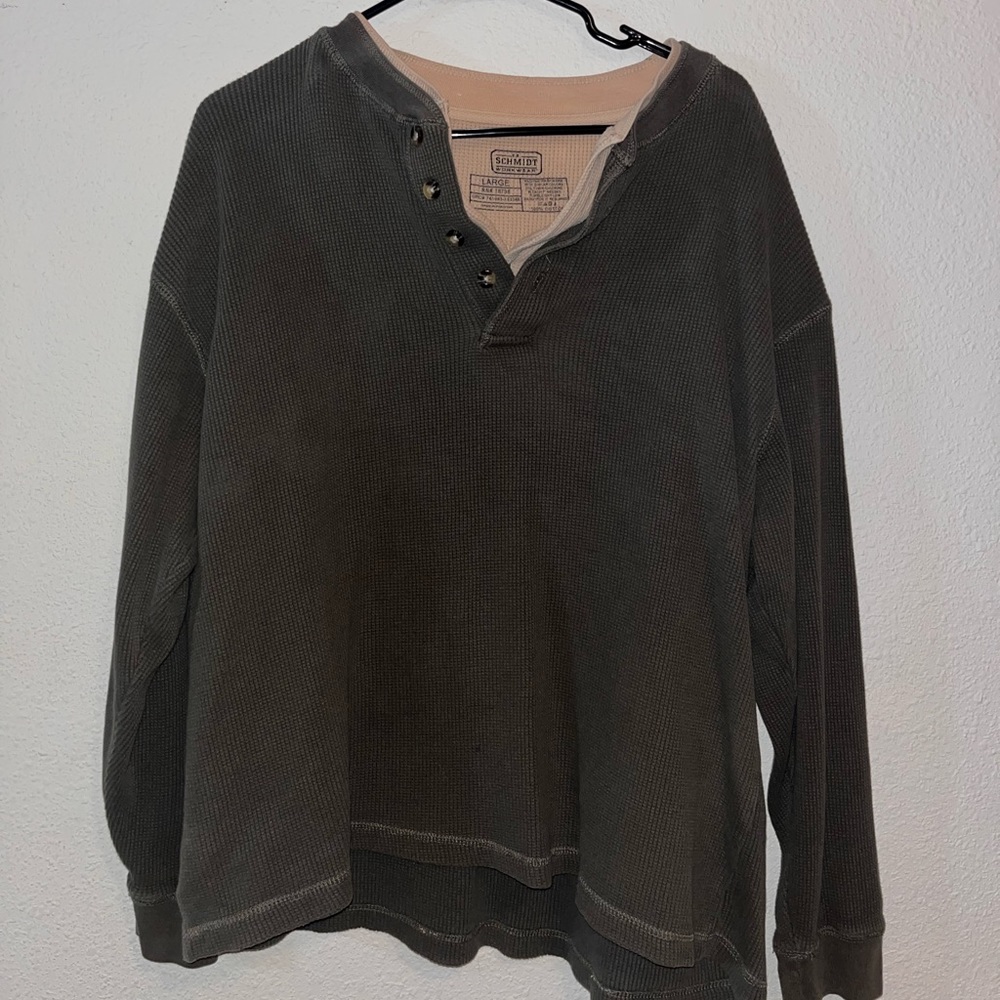 Schmidt Workwear 1/4 Button up sweater SIZE: L